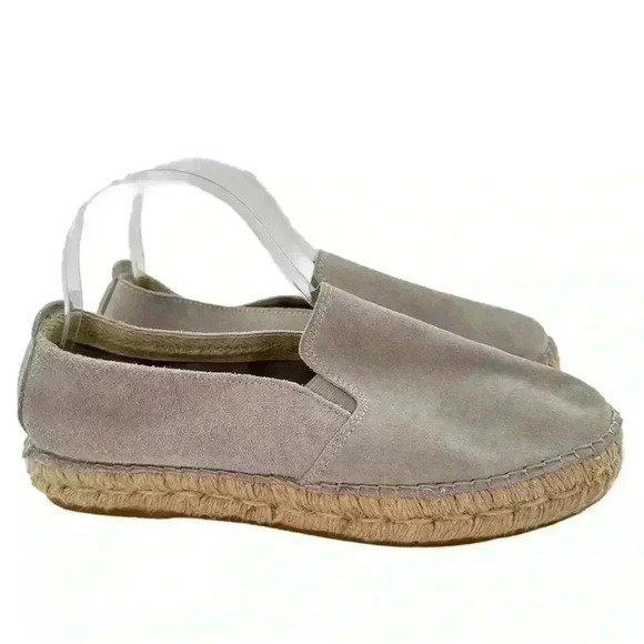Fabiolas flats size 40 gray suede flatform Espadrilles coastal coastal granny - Picture 12 of 12